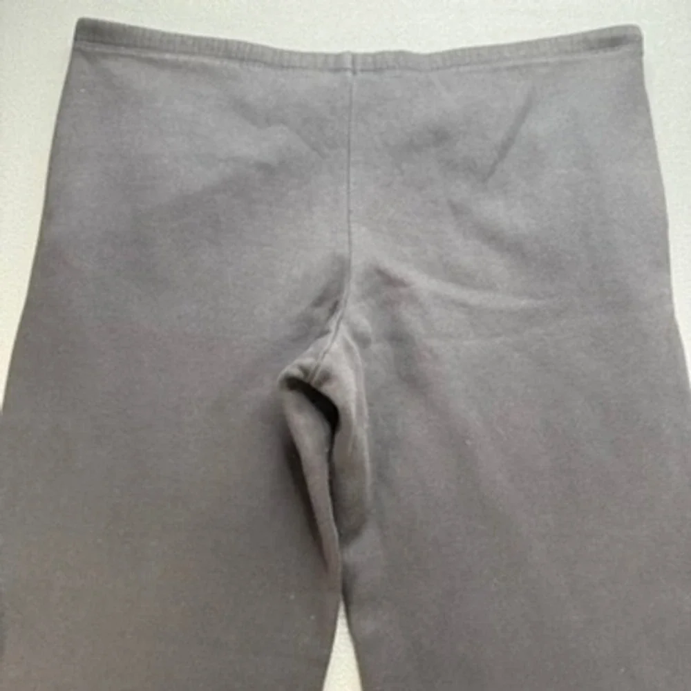 Vintage Nike Sweatpants Mens M Grey Y2K Fleece Wide Leg Swoosh Embroidered 90s